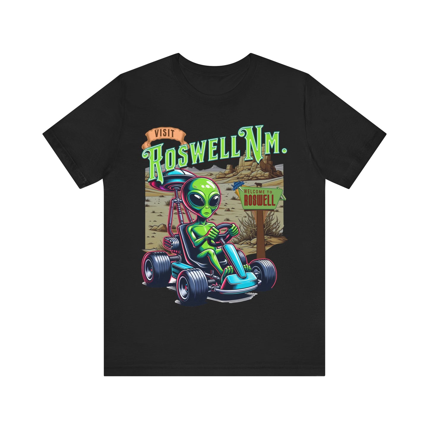 Visit Roswell New Mexico - Unisex Jersey Short Sleeve Tee.