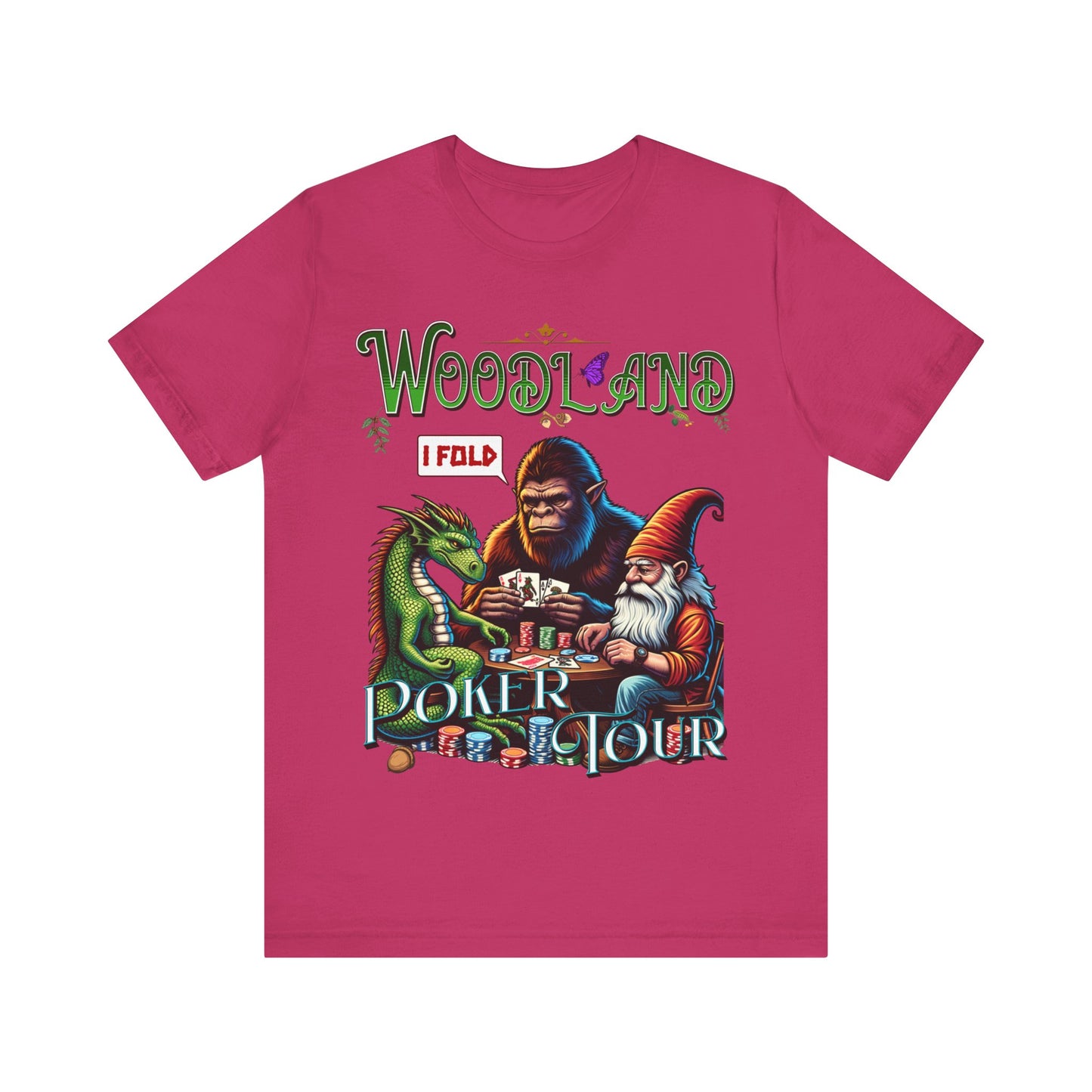 Woodland Poker Tour - Unisex Jersey Short Sleeve Tee.