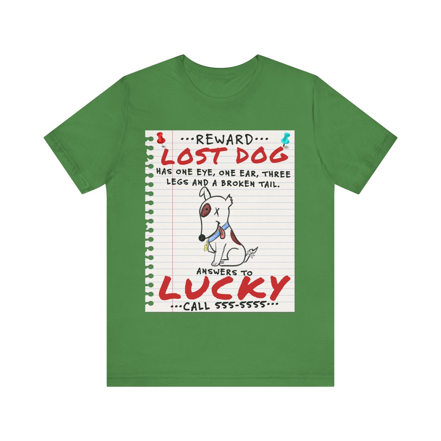 Lucky Dog - Unisex Jersey Short Sleeve Tee.