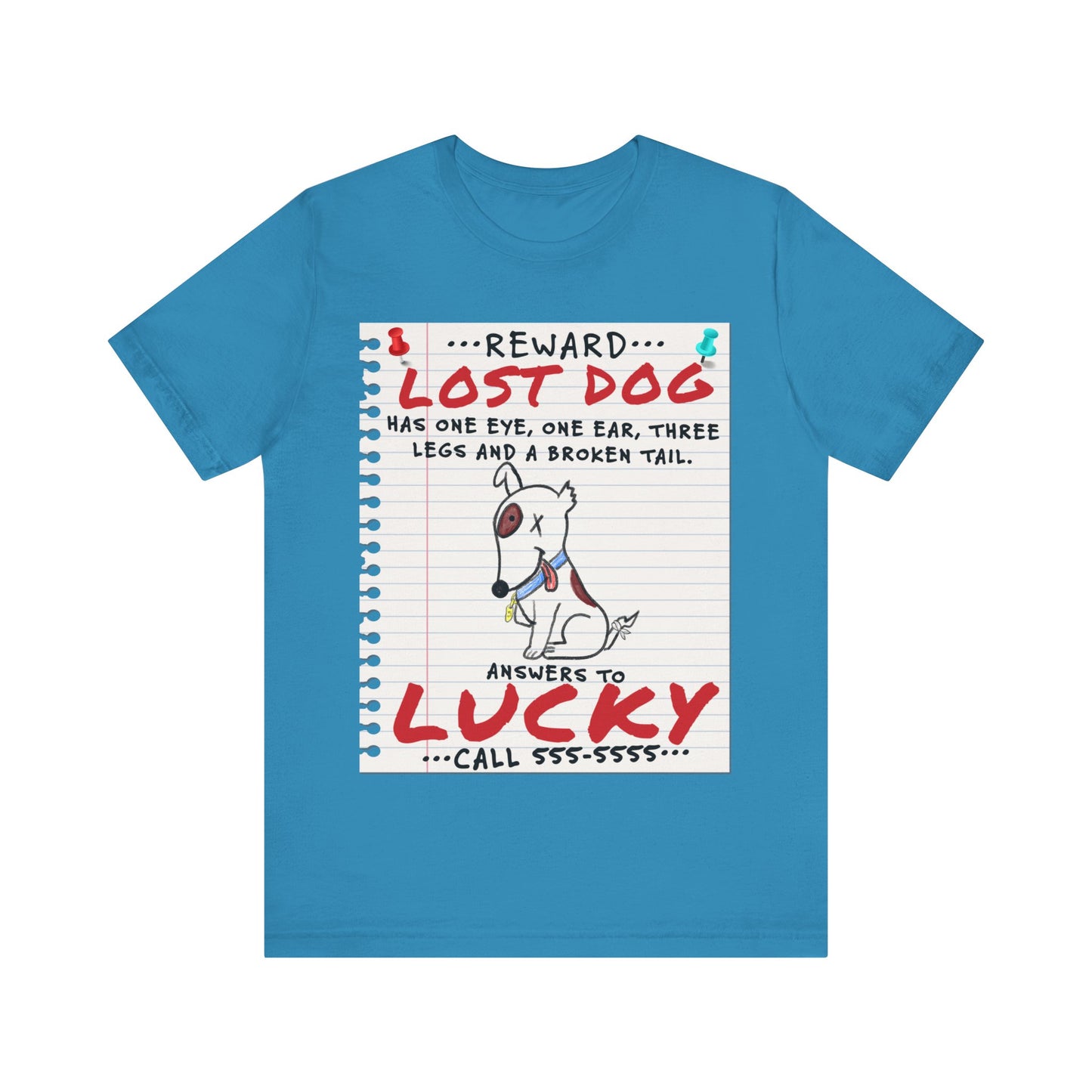 Lucky Dog - Unisex Jersey Short Sleeve Tee.
