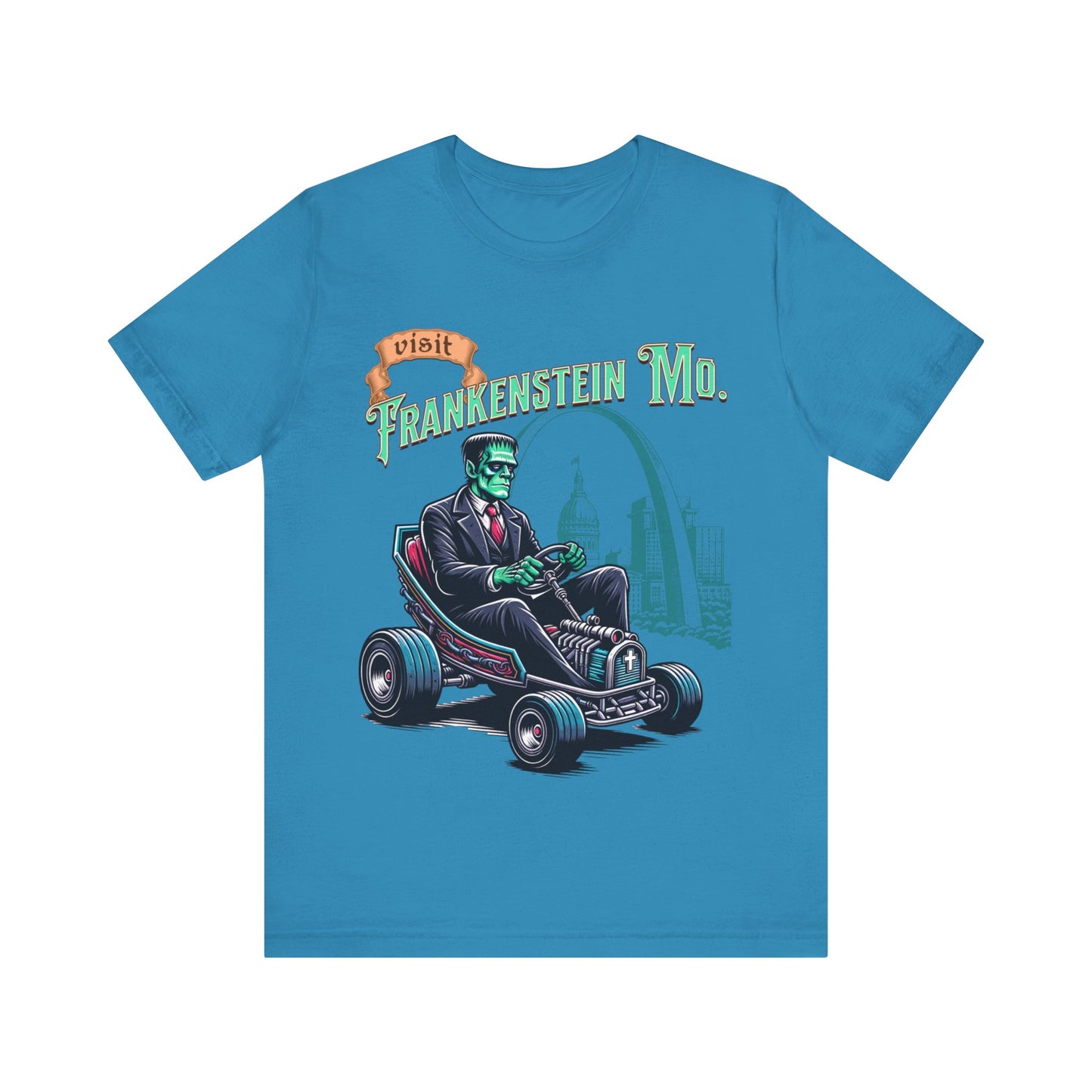Visit Frankenstein Missouri - Unisex Jersey Short Sleeve Tee.