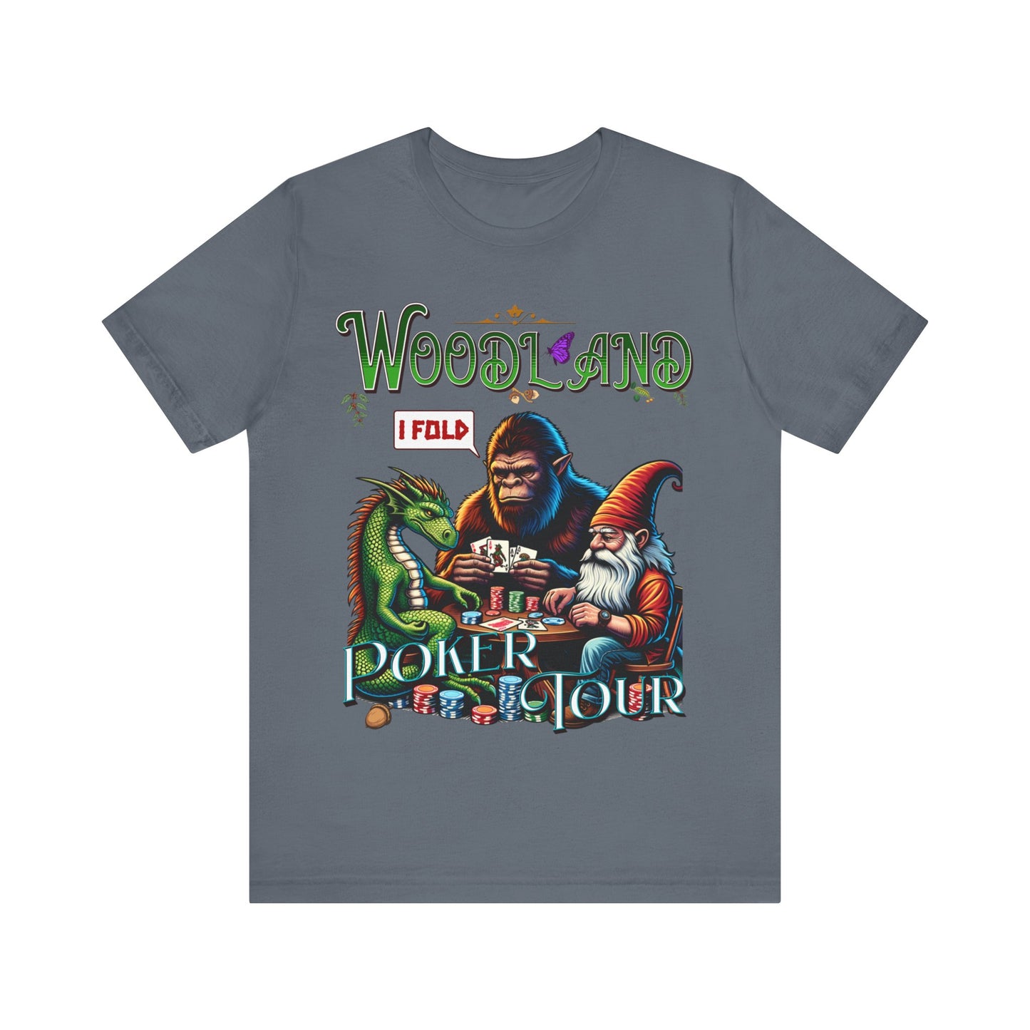 Woodland Poker Tour - Unisex Jersey Short Sleeve Tee.