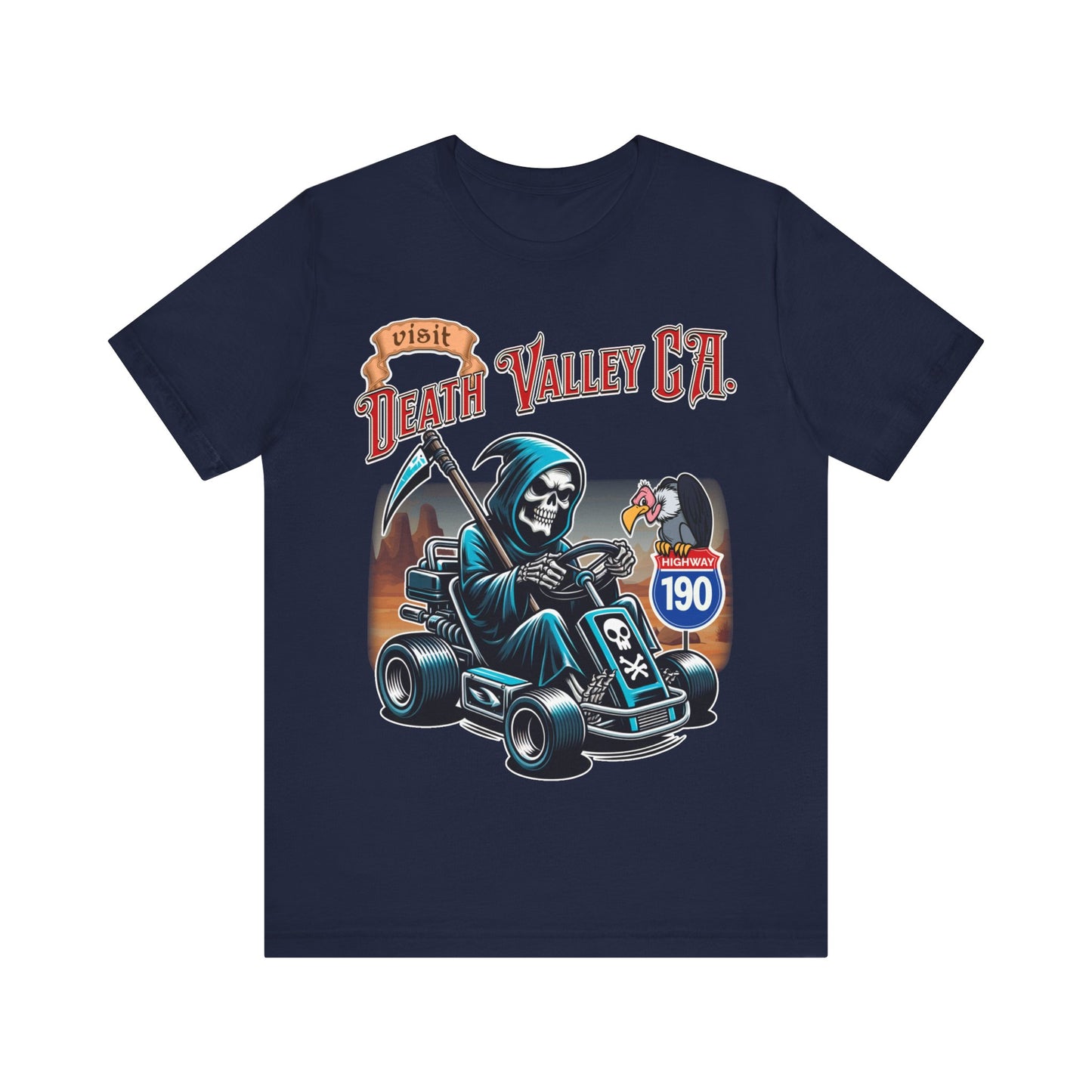 Visit Death Valley California - Unisex Jersey Short Sleeve Tee.