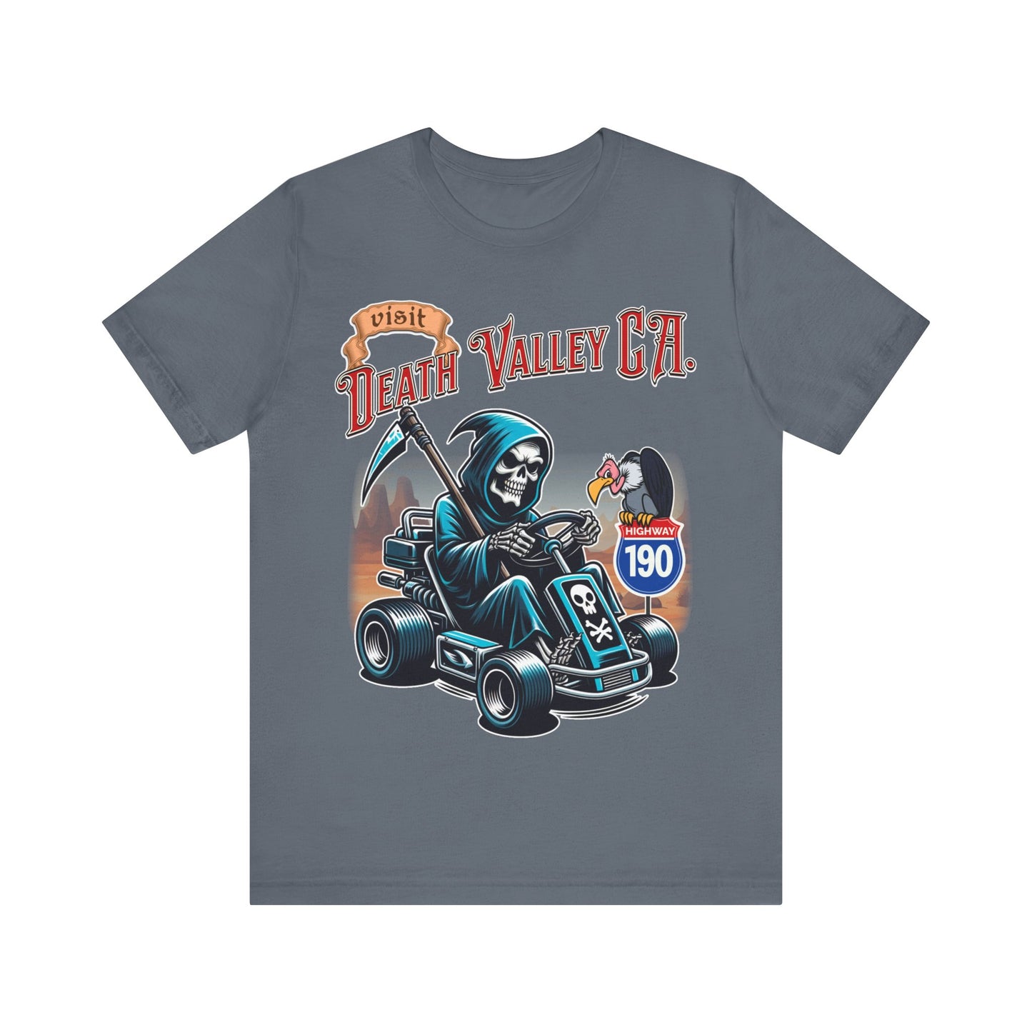Visit Death Valley California - Unisex Jersey Short Sleeve Tee.