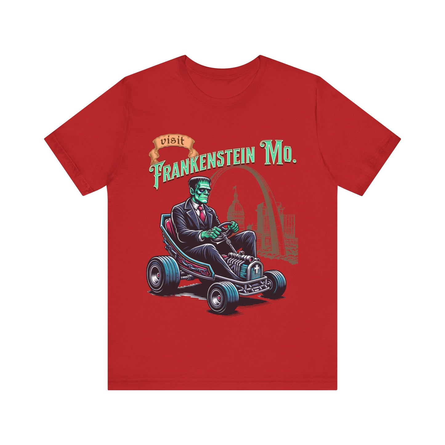 Visit Frankenstein Missouri - Unisex Jersey Short Sleeve Tee.