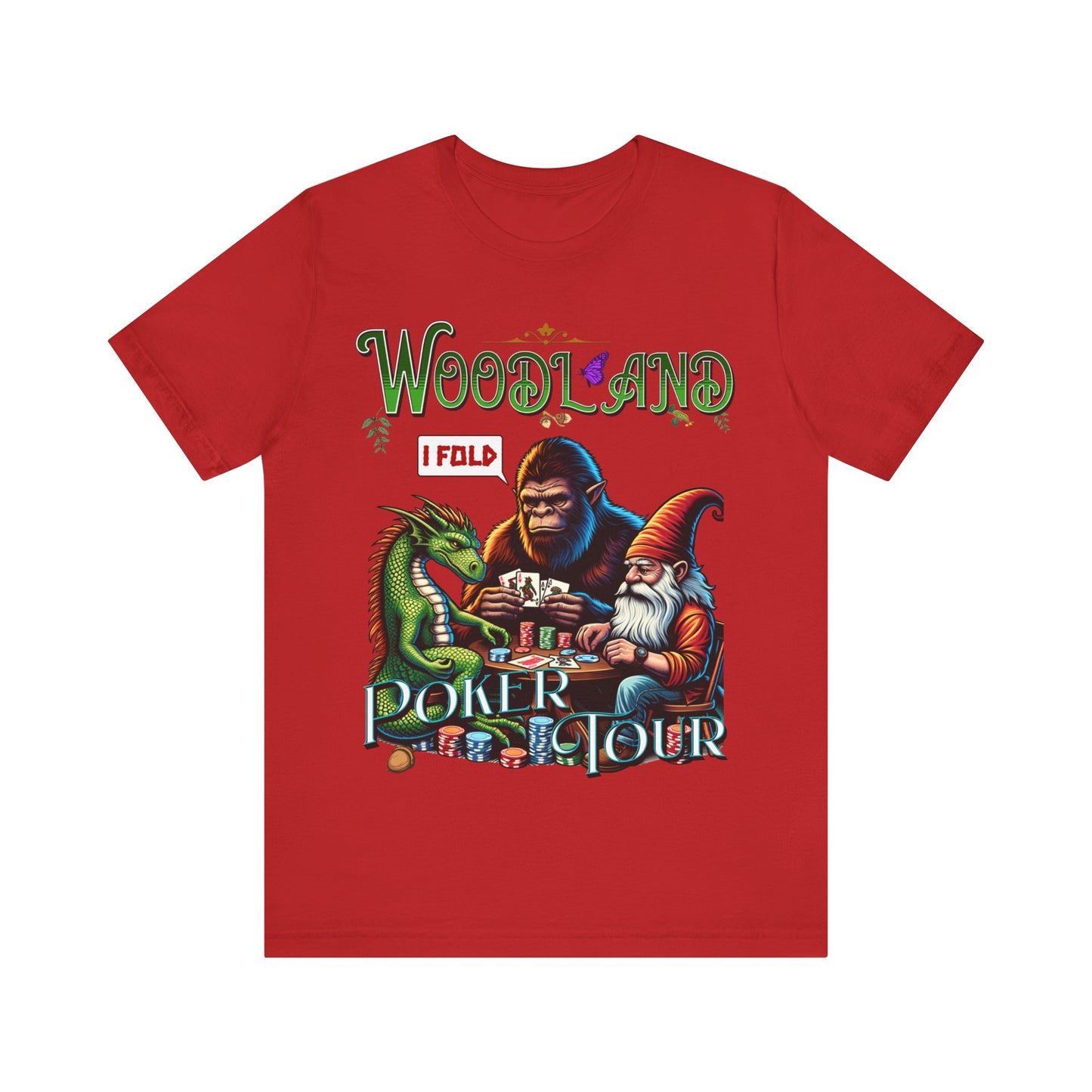 Woodland Poker Tour - Unisex Jersey Short Sleeve Tee.