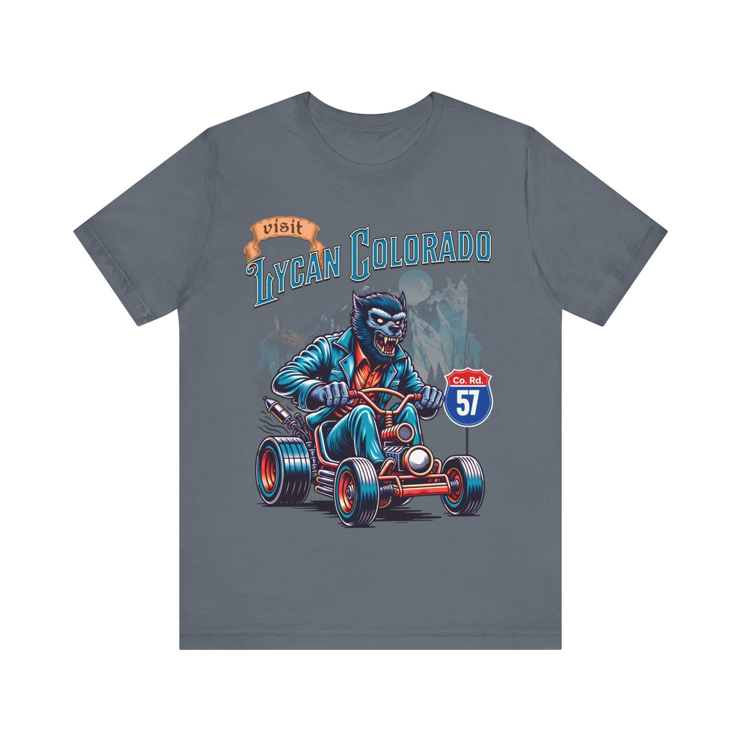 Visit Lycan Colorado - Unisex Jersey Short Sleeve Tee.