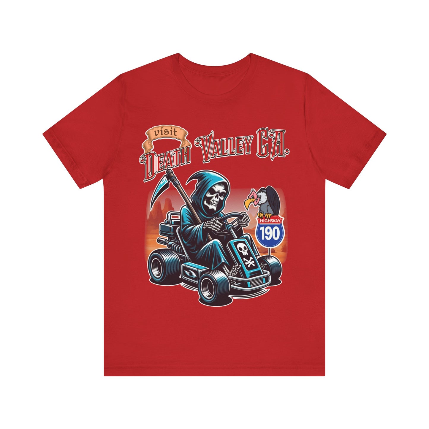 Visit Death Valley California - Unisex Jersey Short Sleeve Tee.