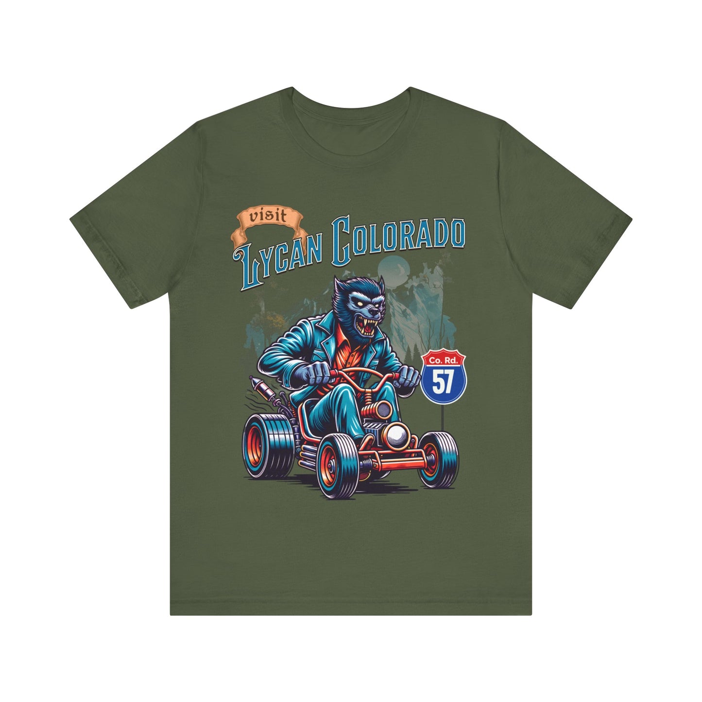 Visit Lycan Colorado - Unisex Jersey Short Sleeve Tee.