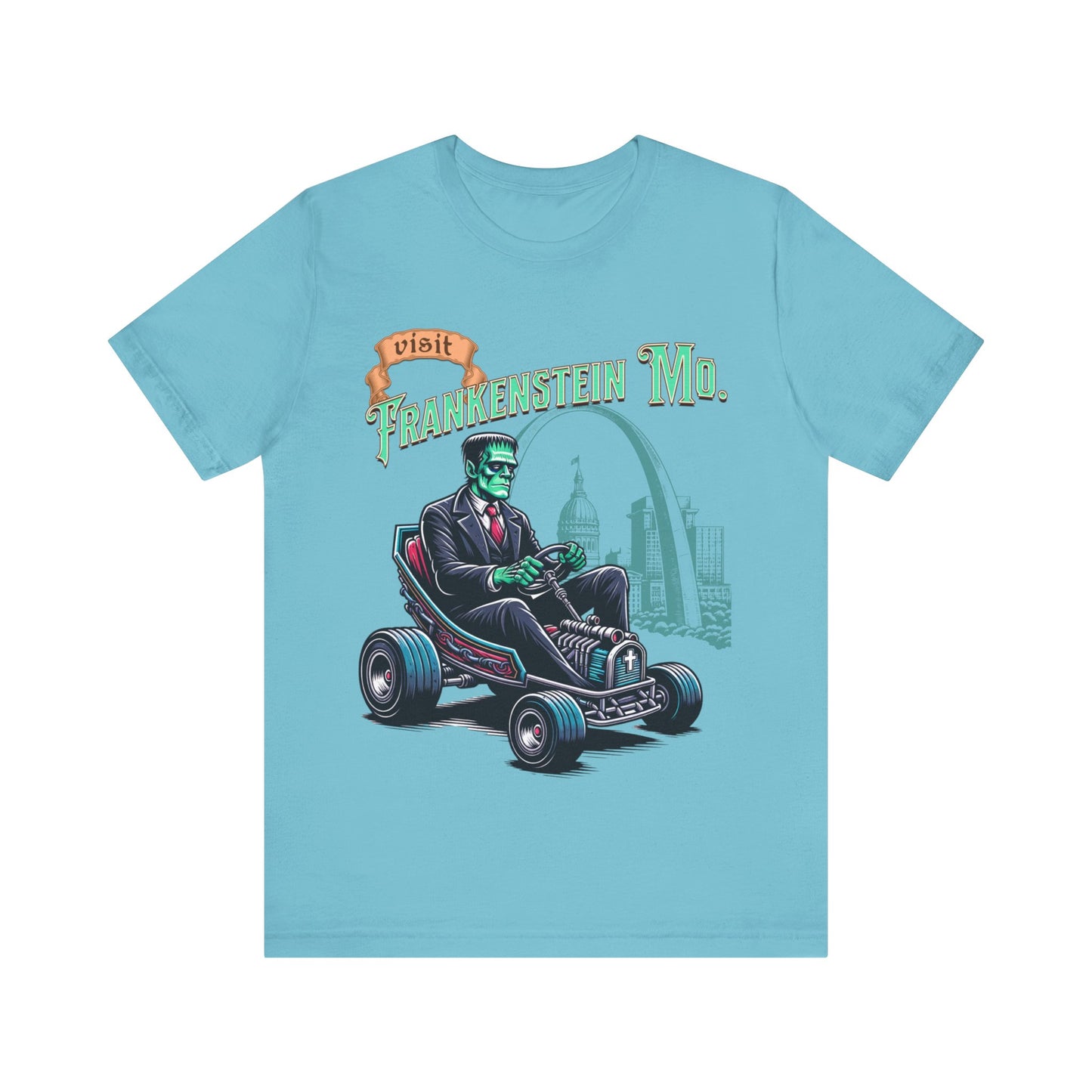 Visit Frankenstein Missouri - Unisex Jersey Short Sleeve Tee.