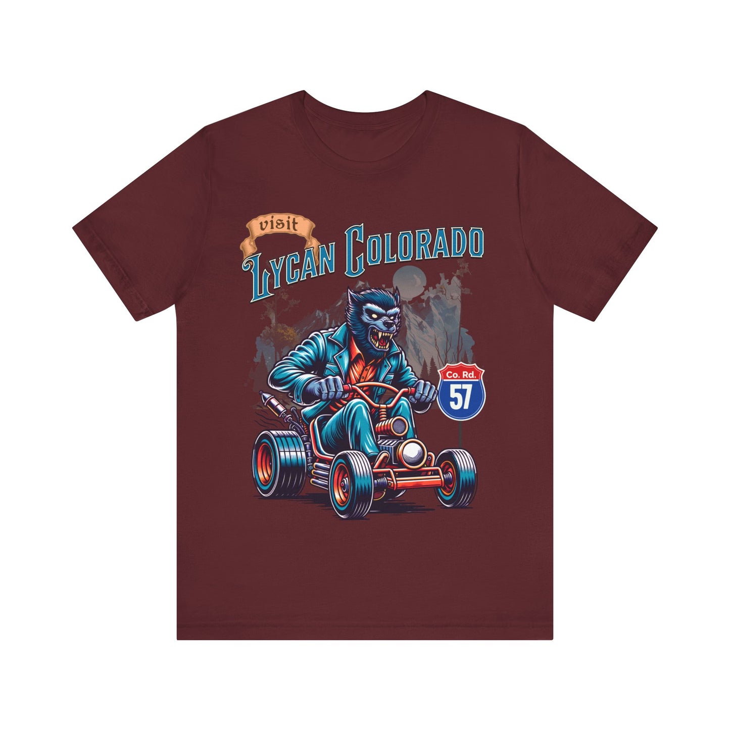 Visit Lycan Colorado - Unisex Jersey Short Sleeve Tee.