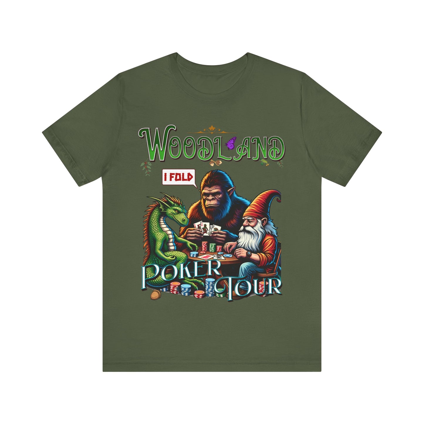 Woodland Poker Tour - Unisex Jersey Short Sleeve Tee.