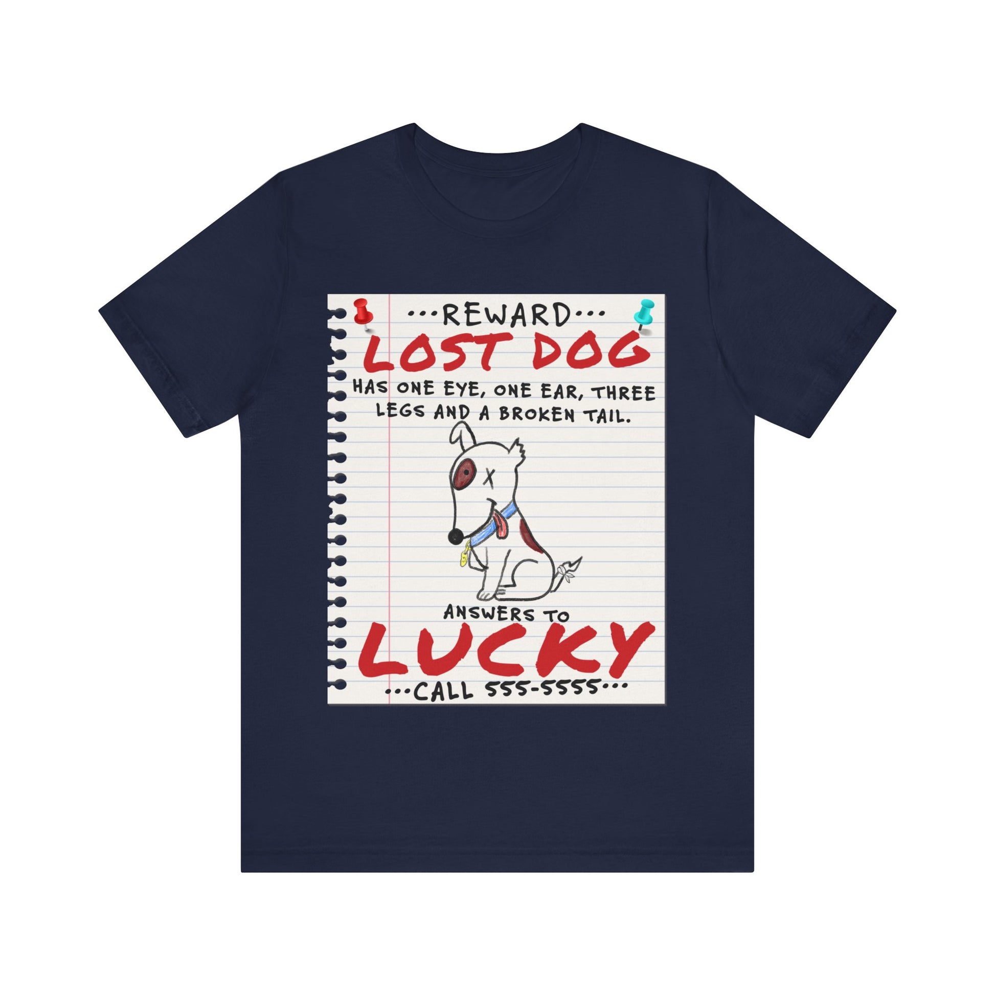 Lucky Dog - Unisex Jersey Short Sleeve Tee.