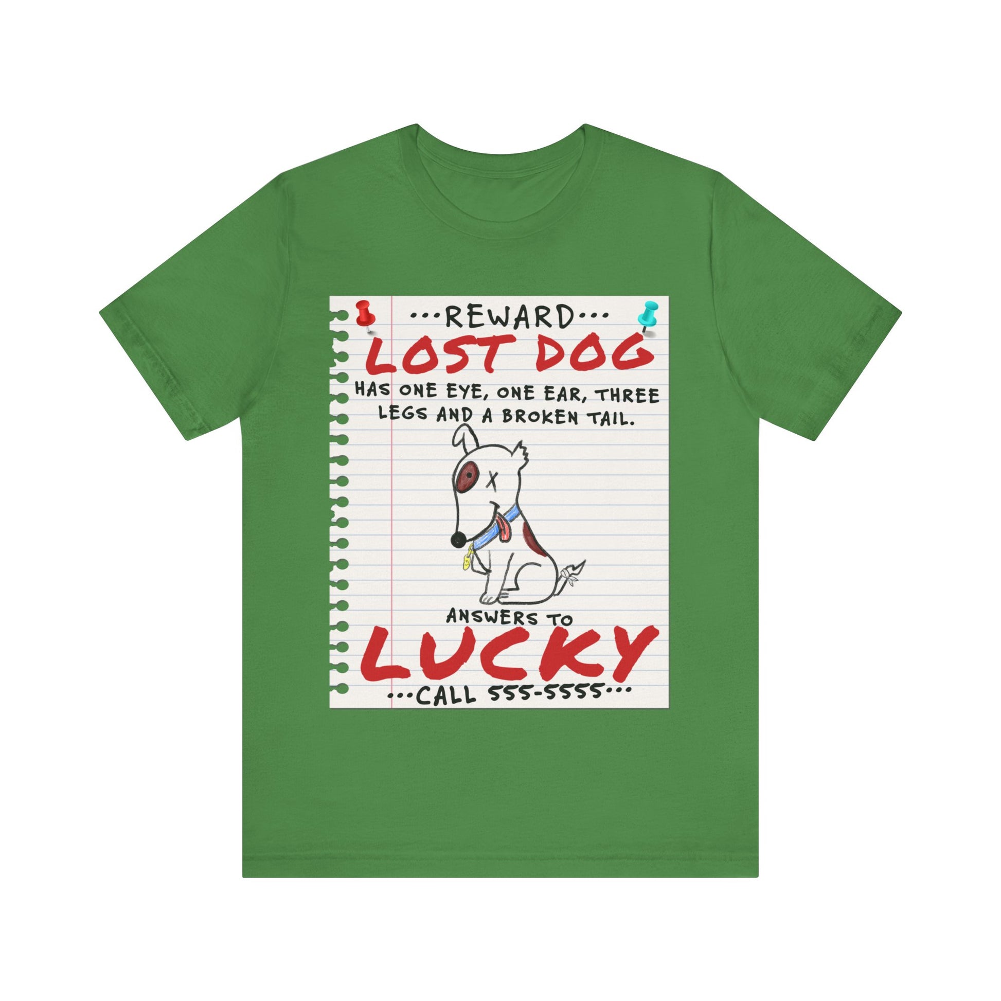 Lucky Dog - Unisex Jersey Short Sleeve Tee.