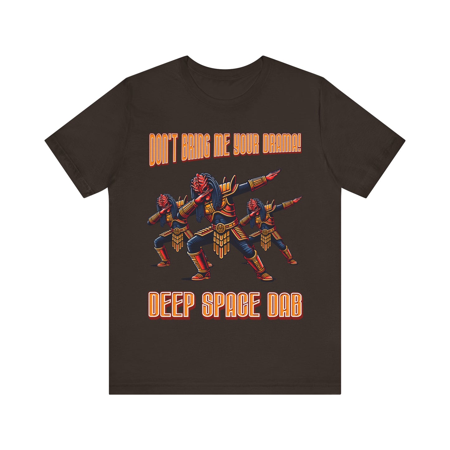 "Dance into the cosmos with our 'Deep Space Dab' tee. Elevate your style with this cosmic twist on a classic move. Shop now and make a stellar statement!"