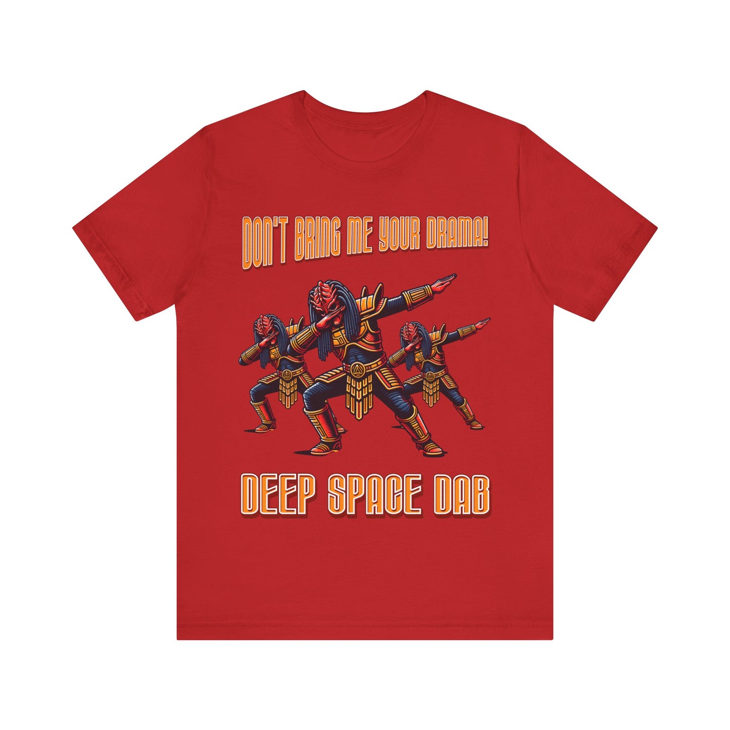 "Dance into the cosmos with our 'Deep Space Dab' tee. Elevate your style with this cosmic twist on a classic move. Shop now and make a stellar statement!"