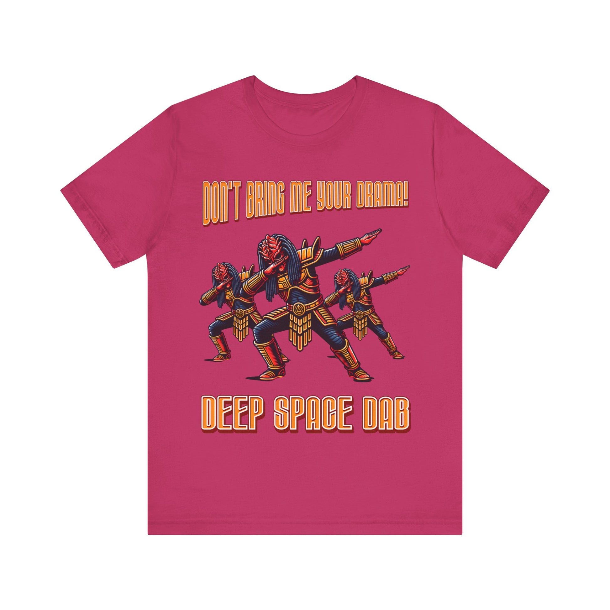"Dance into the cosmos with our 'Deep Space Dab' tee. Elevate your style with this cosmic twist on a classic move. Shop now and make a stellar statement!"