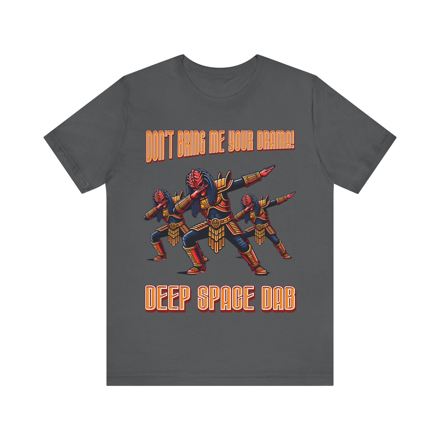 "Dance into the cosmos with our 'Deep Space Dab' tee. Elevate your style with this cosmic twist on a classic move. Shop now and make a stellar statement!"