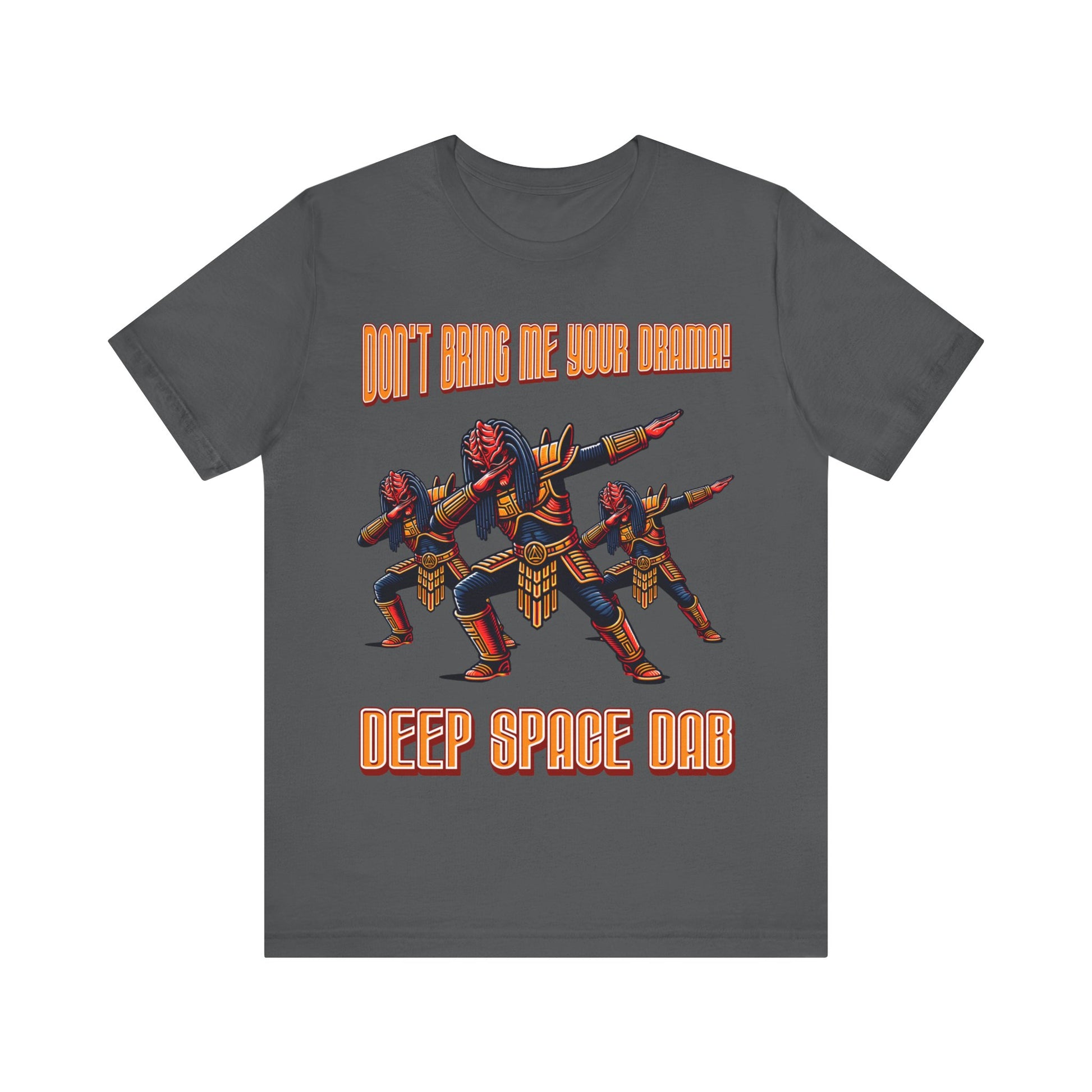 "Dance into the cosmos with our 'Deep Space Dab' tee. Elevate your style with this cosmic twist on a classic move. Shop now and make a stellar statement!"