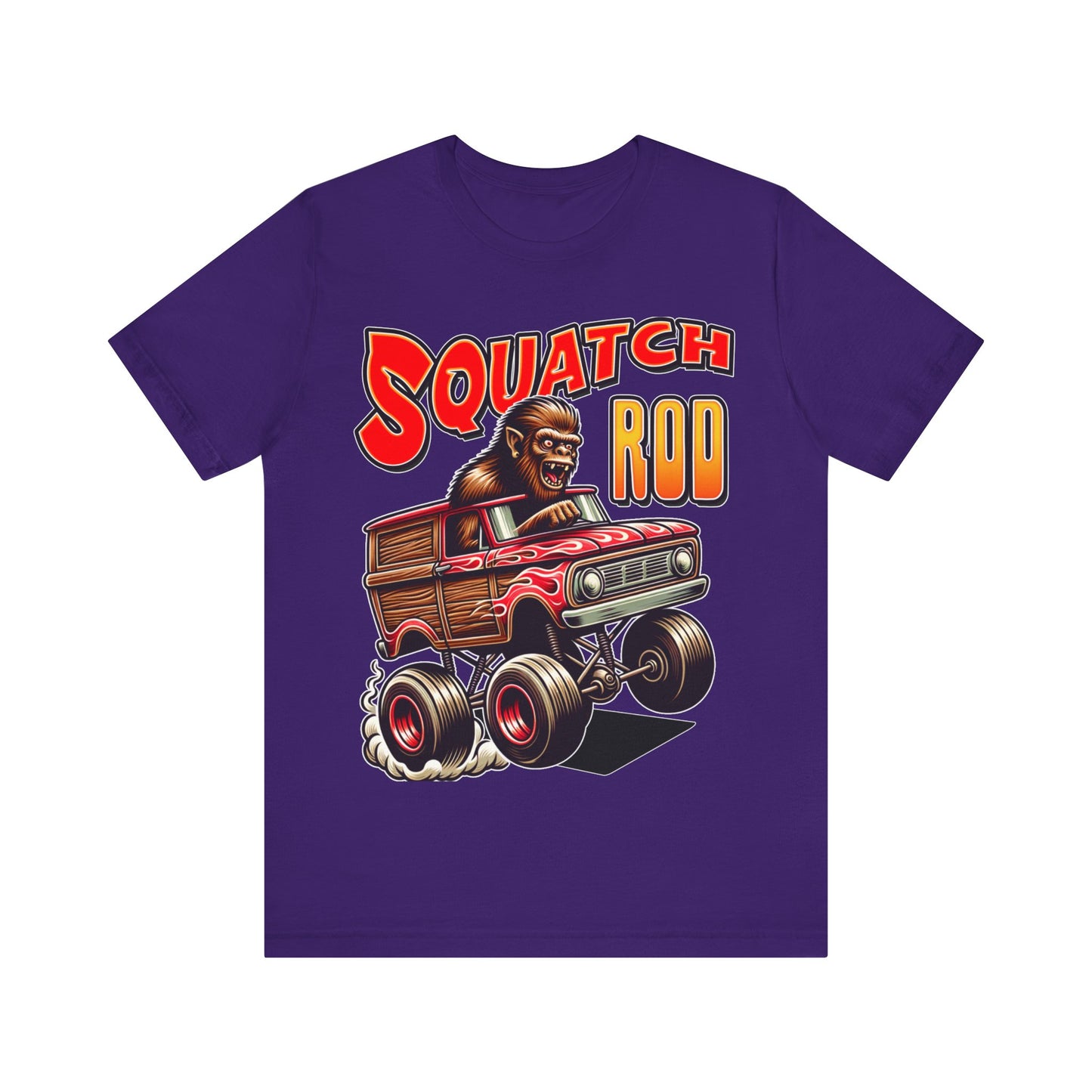 Hot Rod Squatch - Unisex Jersey Short Sleeve Tee.