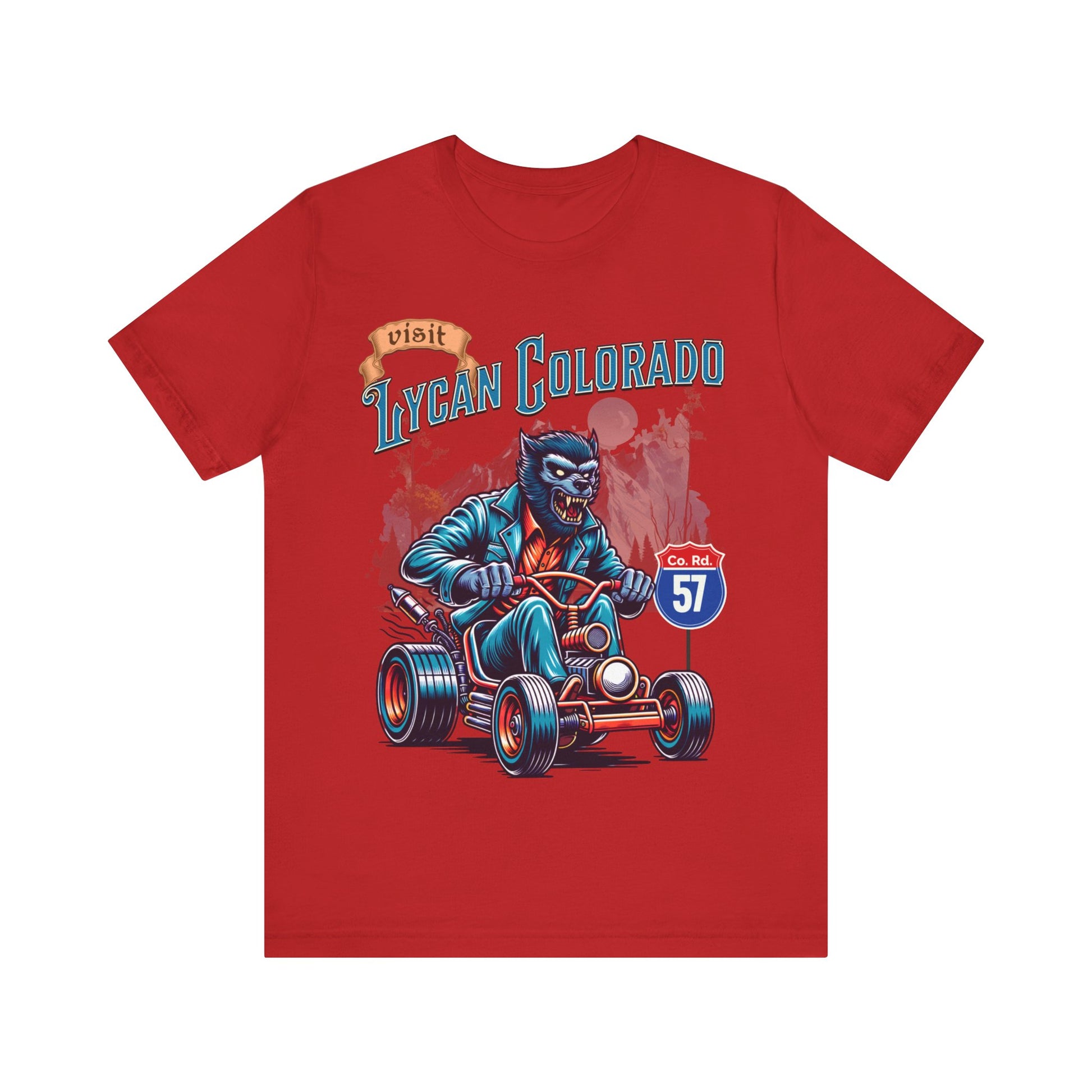 Visit Lycan Colorado - Unisex Jersey Short Sleeve Tee.