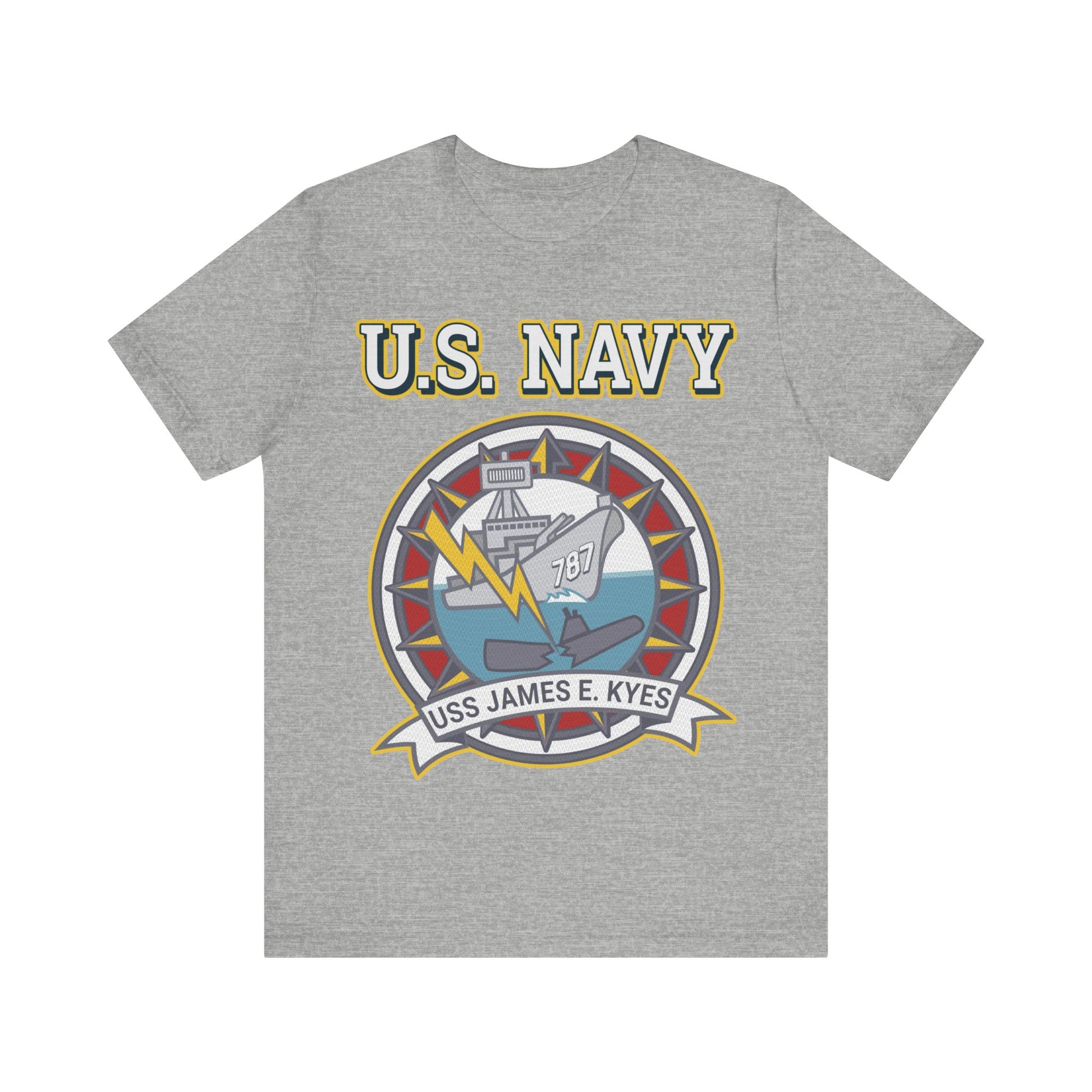 U.S. Navy USS James E. Kyes - Unisex Jersey Short Sleeve Tee.