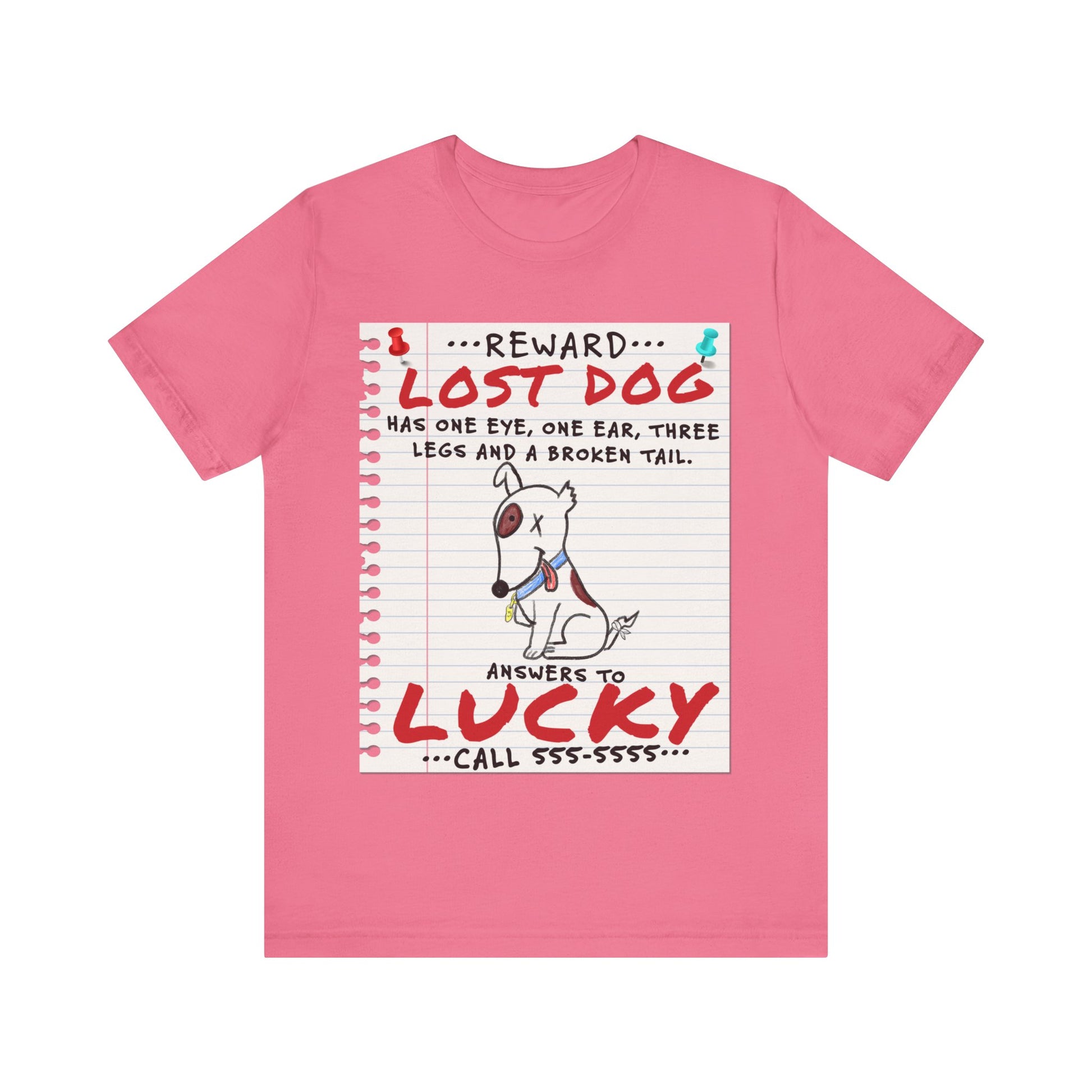 Lucky Dog - Unisex Jersey Short Sleeve Tee.