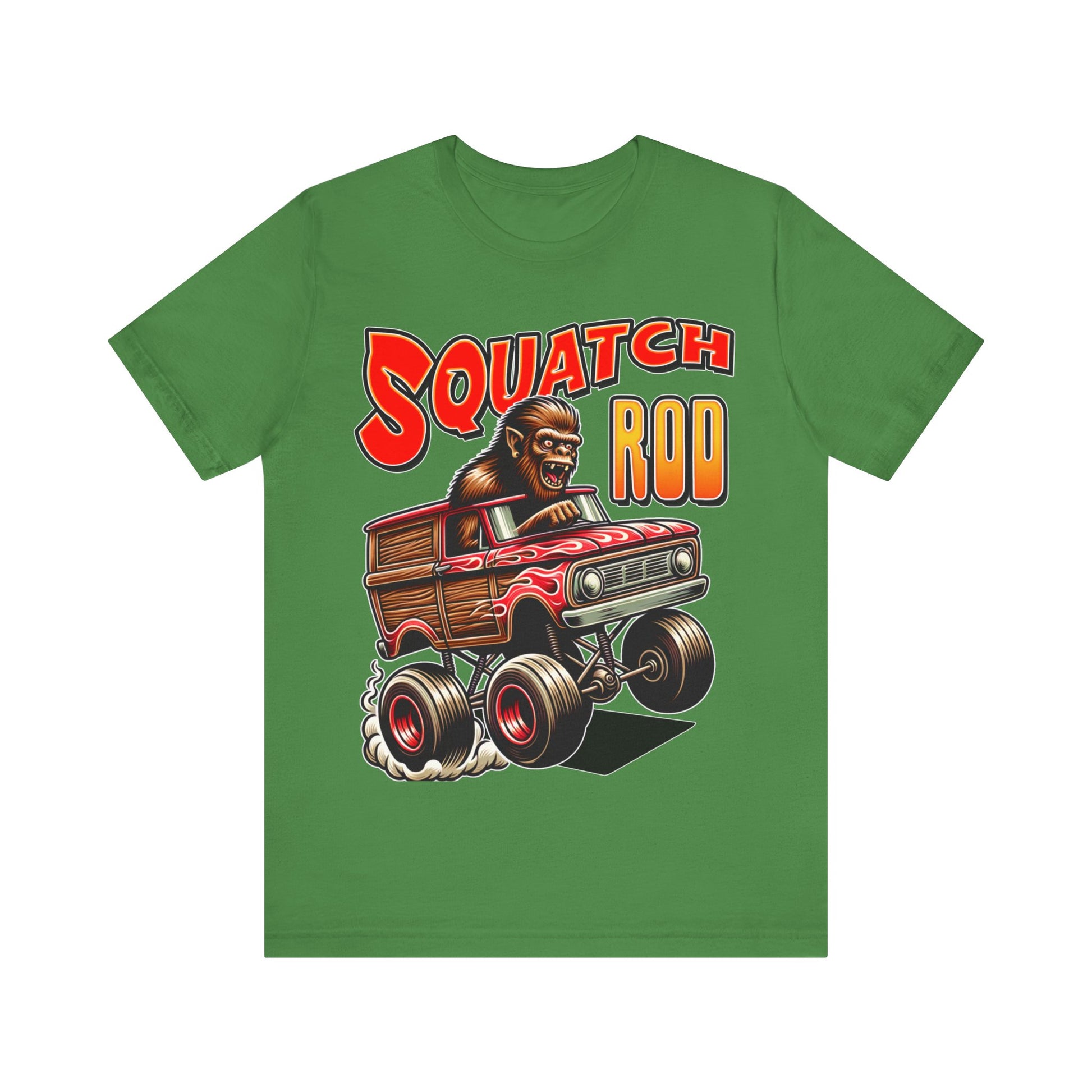 Hot Rod Squatch - Unisex Jersey Short Sleeve Tee.