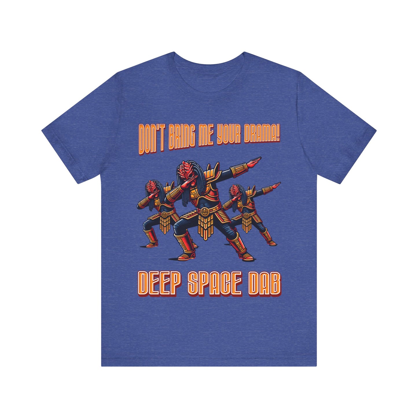 "Dance into the cosmos with our 'Deep Space Dab' tee. Elevate your style with this cosmic twist on a classic move. Shop now and make a stellar statement!"