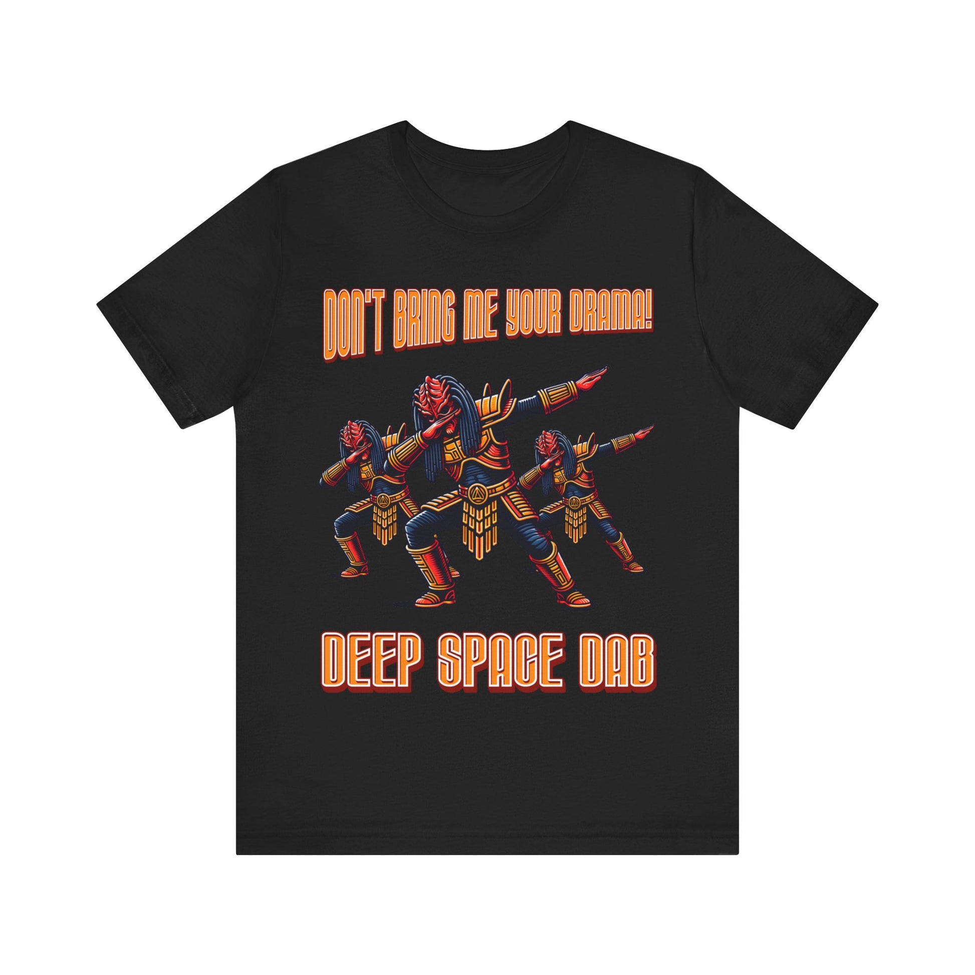 "Dance into the cosmos with our 'Deep Space Dab' tee. Elevate your style with this cosmic twist on a classic move. Shop now and make a stellar statement!"