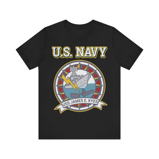 U.S. Navy USS James E. Kyes - Unisex Jersey Short Sleeve Tee.