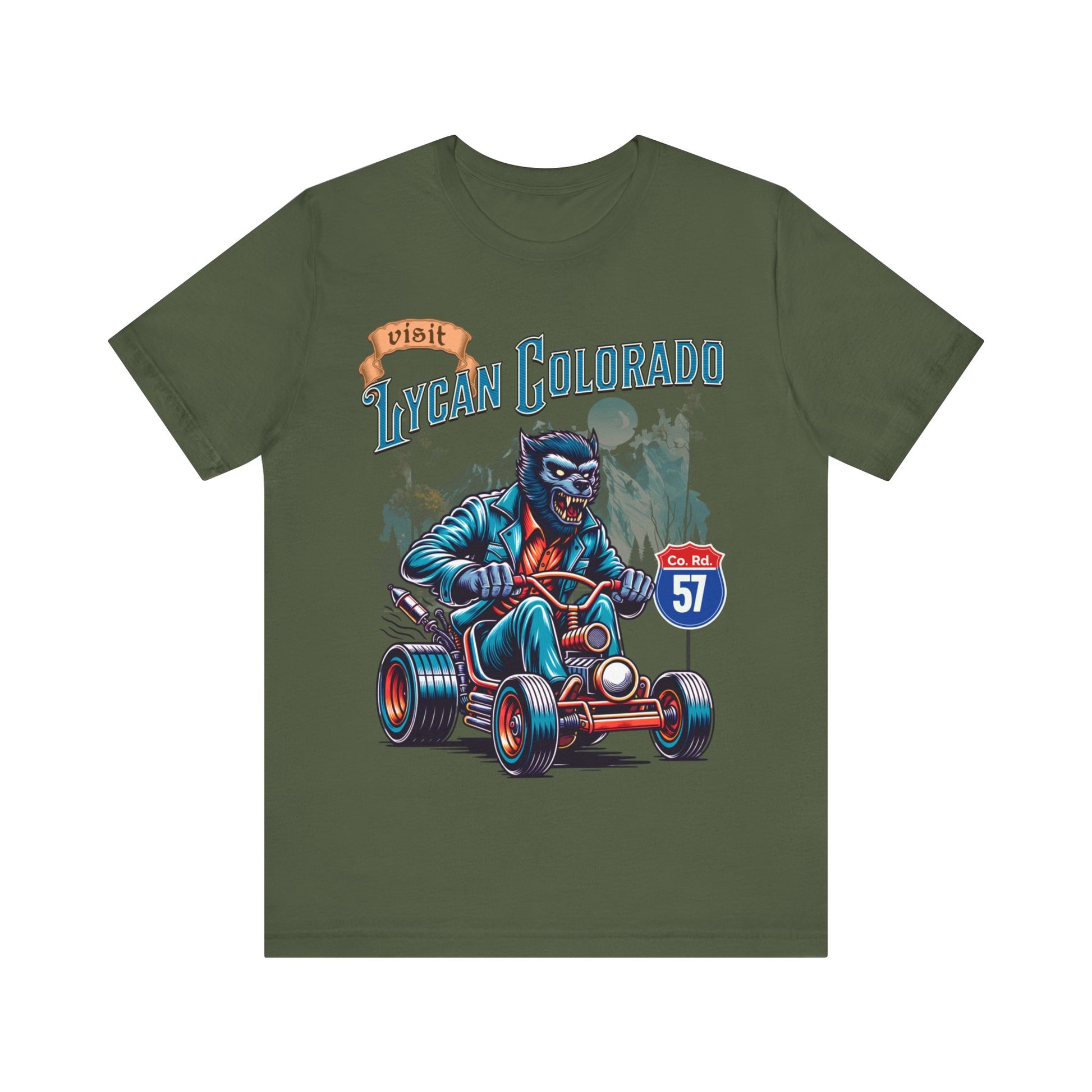 Visit Lycan Colorado - Unisex Jersey Short Sleeve Tee.