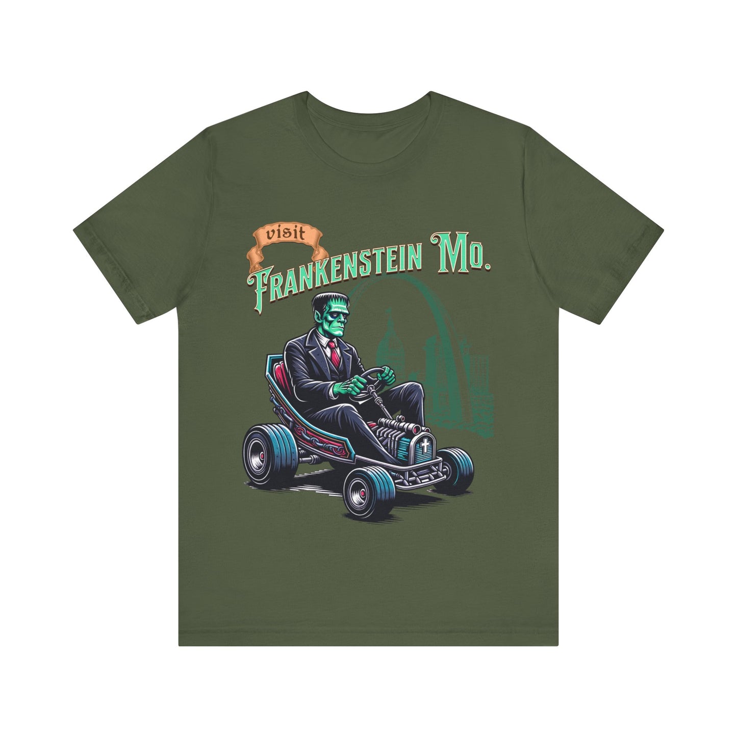 Visit Frankenstein Missouri - Unisex Jersey Short Sleeve Tee.