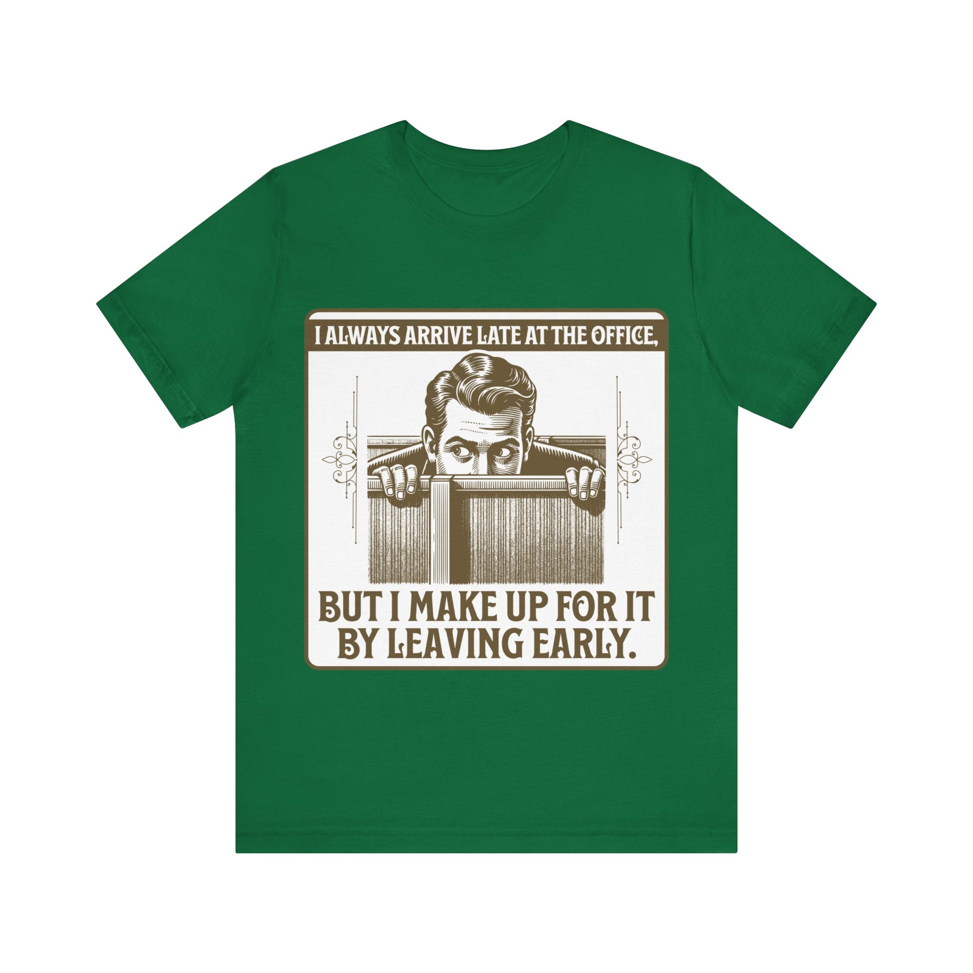 Late to Office - Unisex Jersey Short Sleeve Tee.