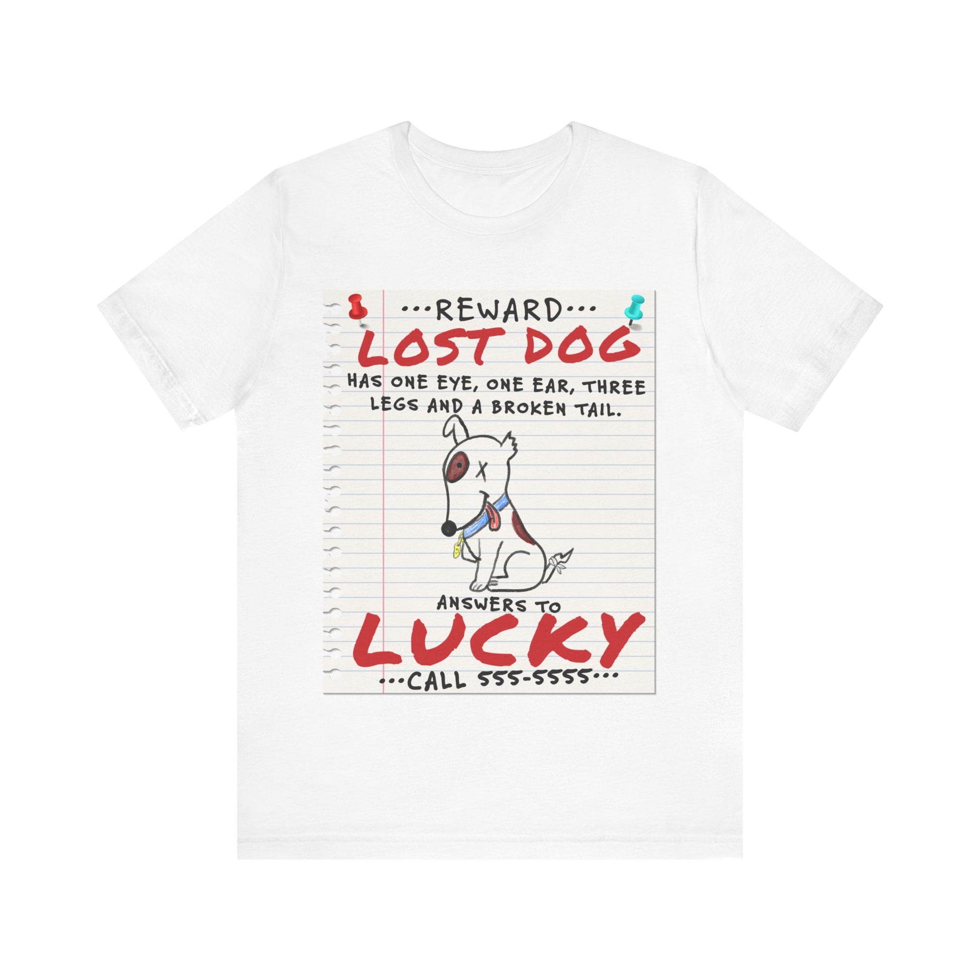 Lucky Dog - Unisex Jersey Short Sleeve Tee.