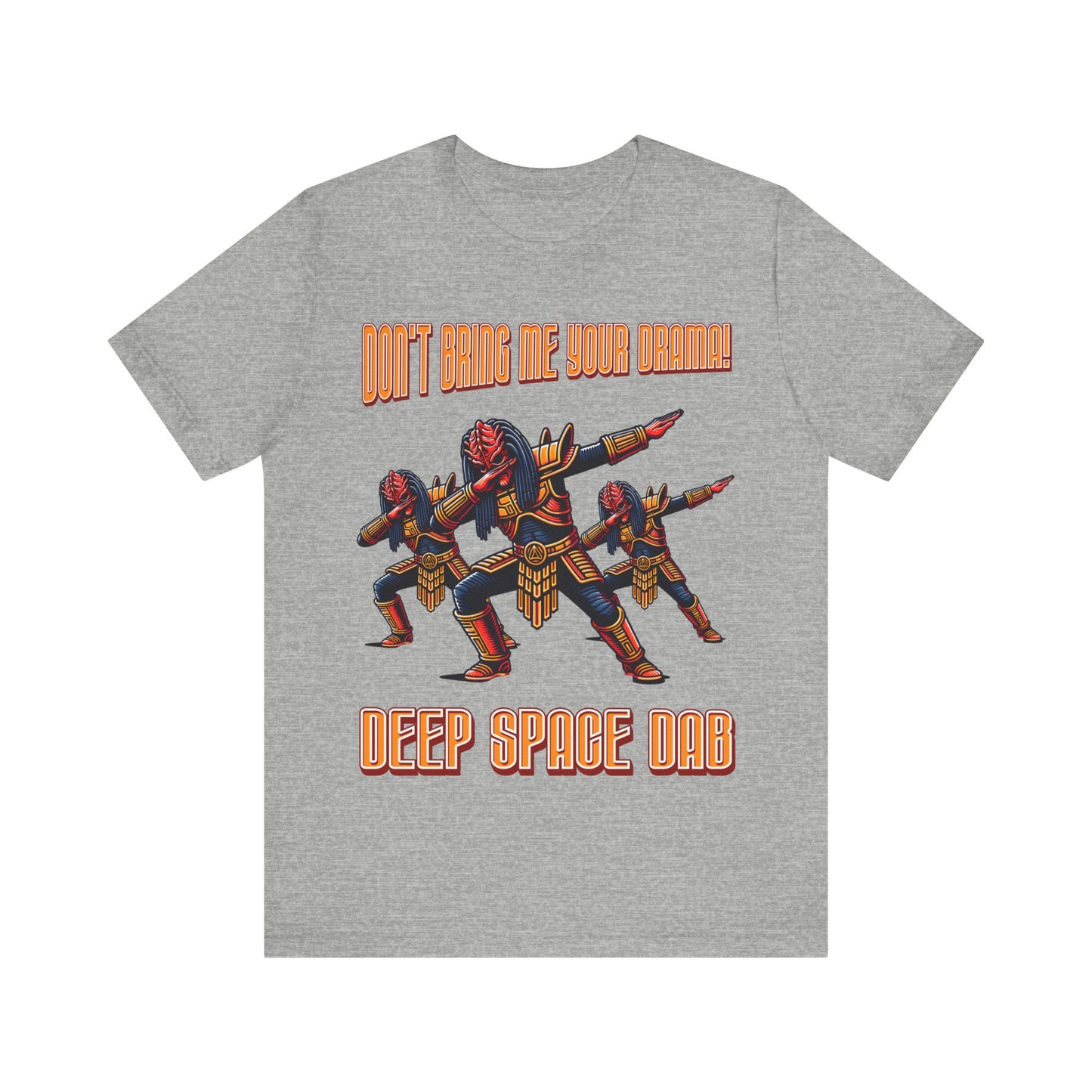 "Dance into the cosmos with our 'Deep Space Dab' tee. Elevate your style with this cosmic twist on a classic move. Shop now and make a stellar statement!"